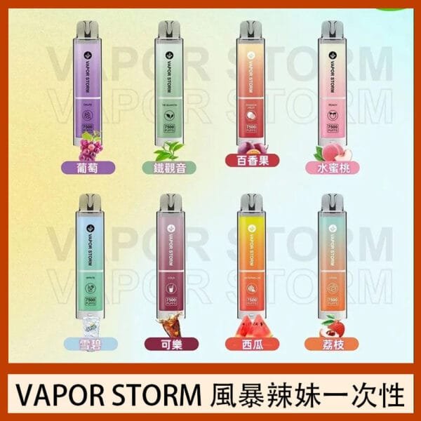 VAPOR STORM風暴辣妹一次性主機充電7500口（5%）